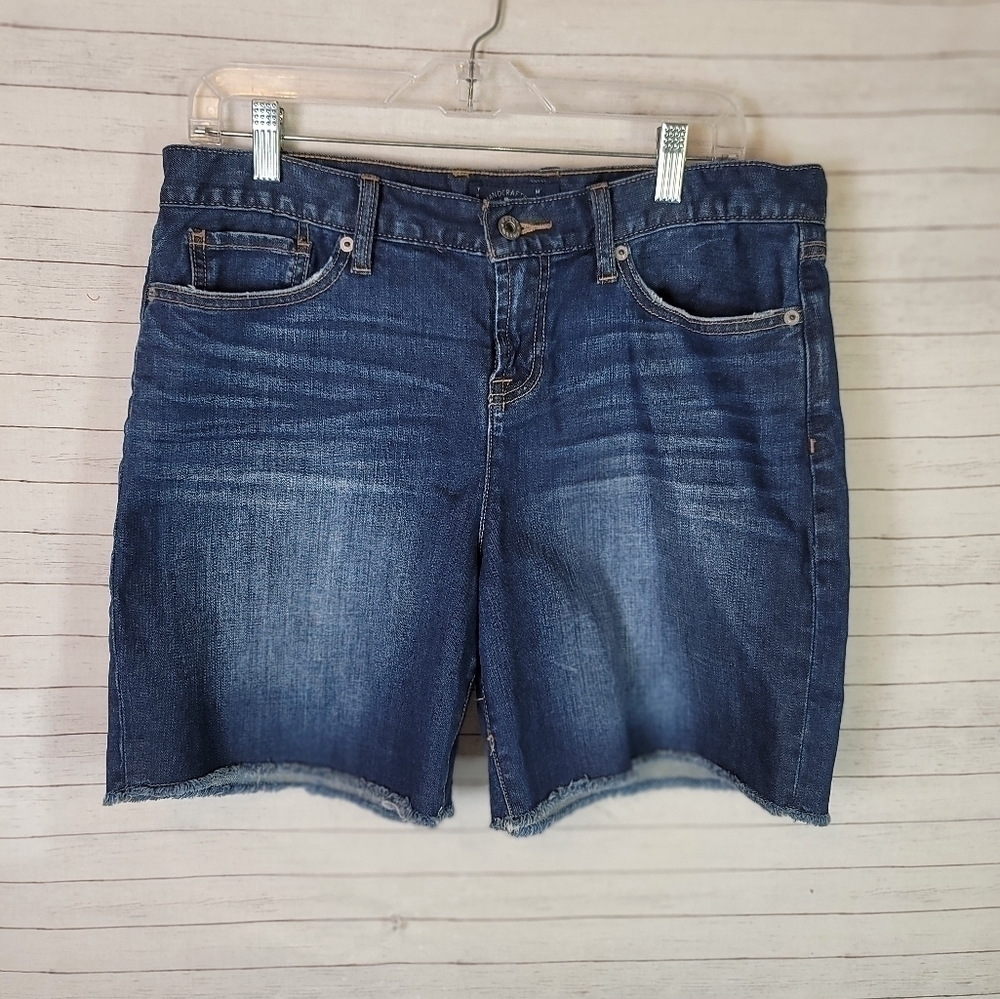 LUCKY BRAND RAW HEM BERMUDA SHORTS, SZ 6